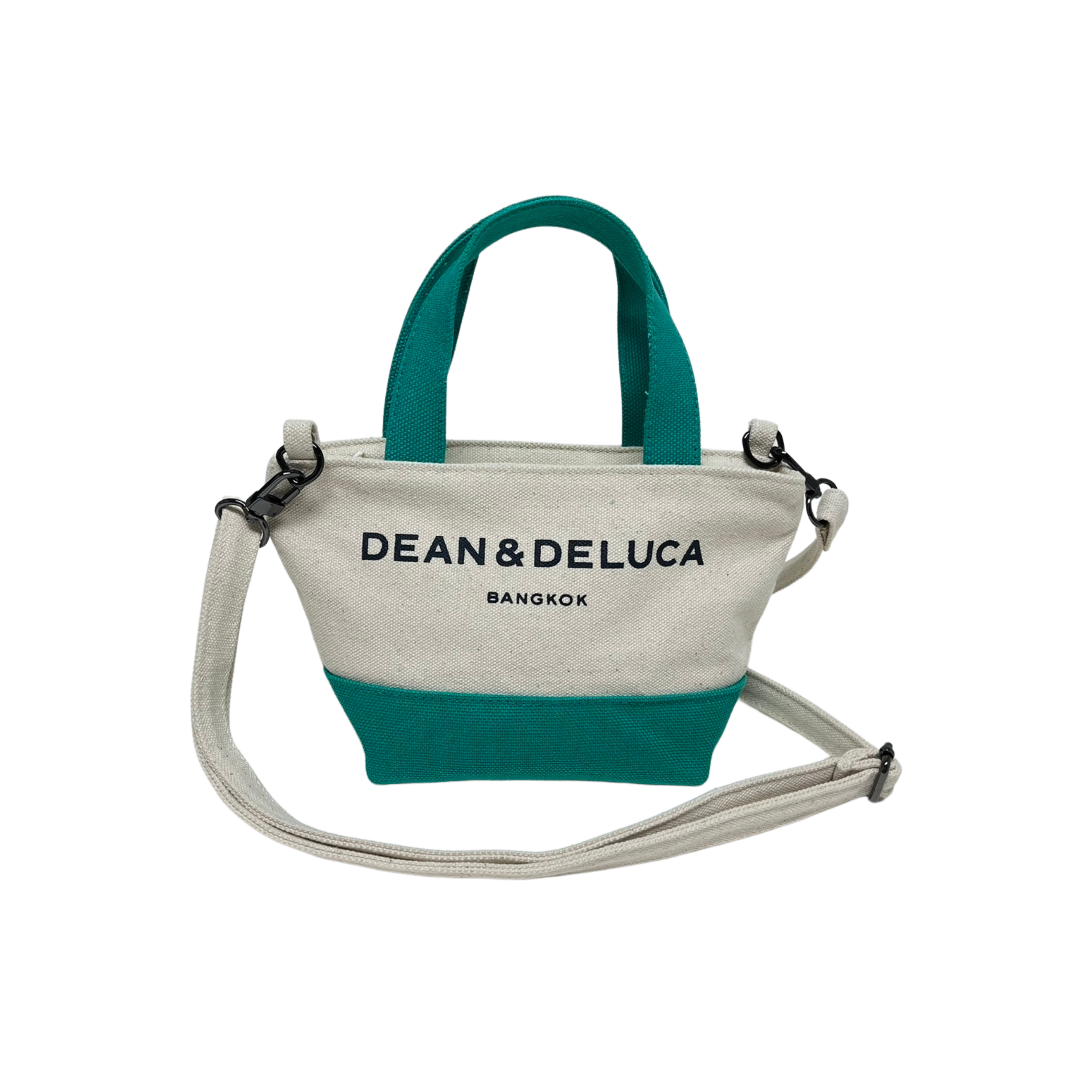 D&D BANGKOK TWO TONE PETITE TOTE BAG TEAL