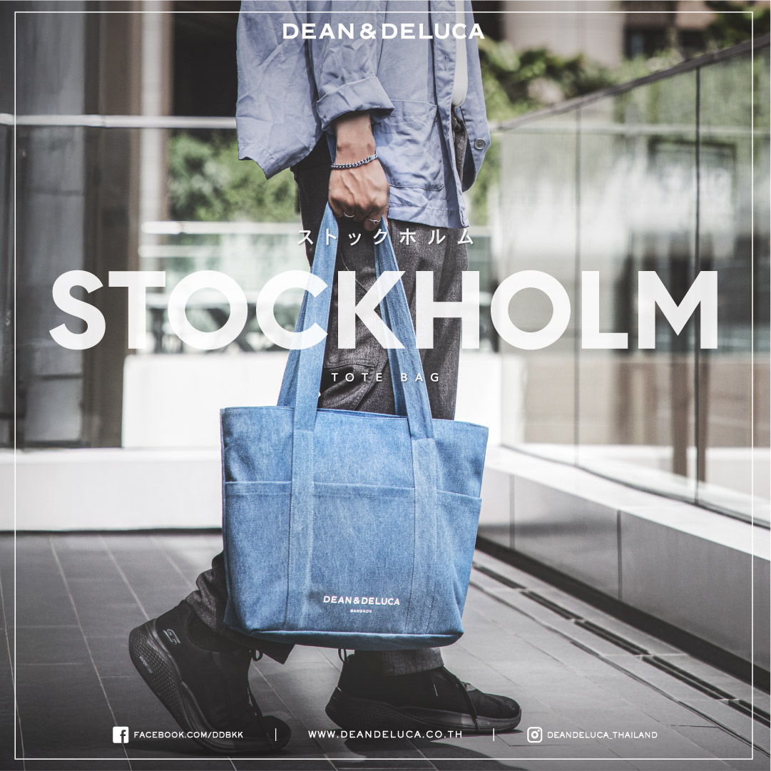 DEAN&DELUCA BANGKOK STOCKHOLM DENIM TOTE BAG