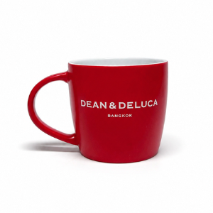 DEAN&DELUCA BANGKOK CAPPUCCINO MUG MATTE RED/WHITE